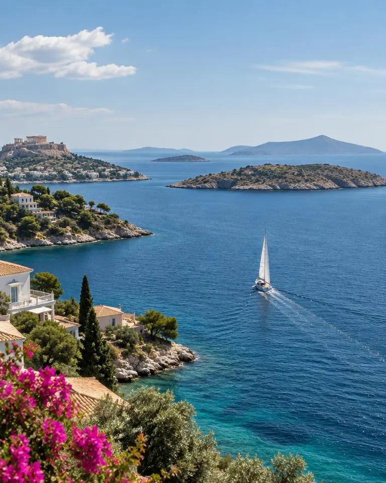 Boat and sailing travel in Athens, Greece