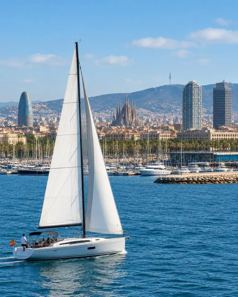 Boat and sailing travel in Barcelona, Spain