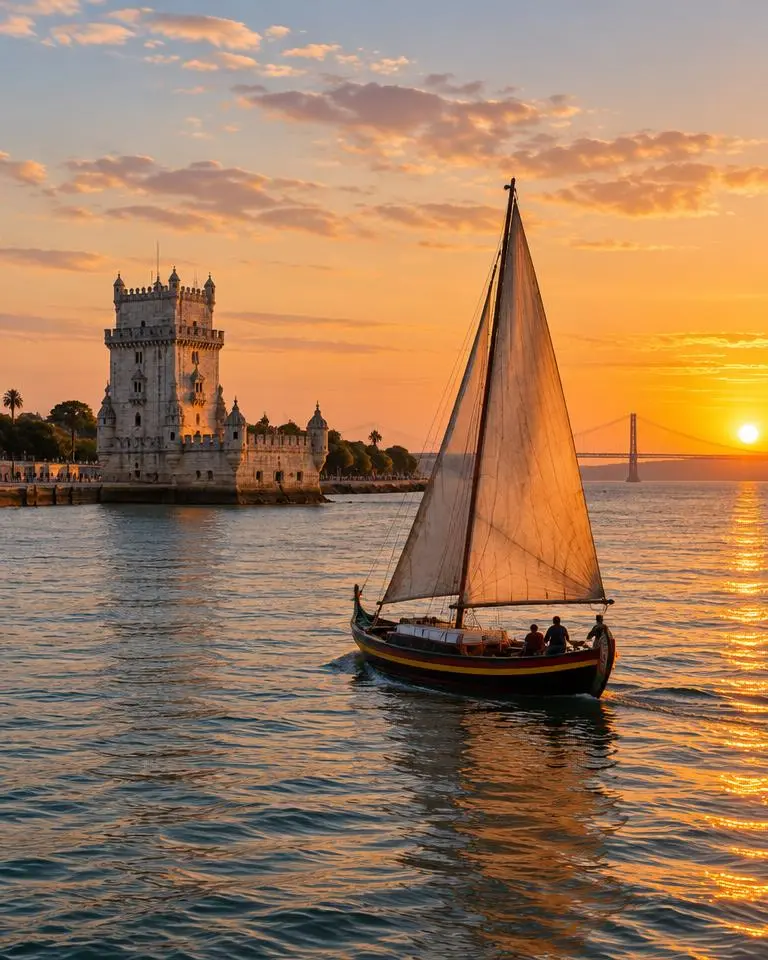 Boat and sailing travel in Lisbon, Portugal
