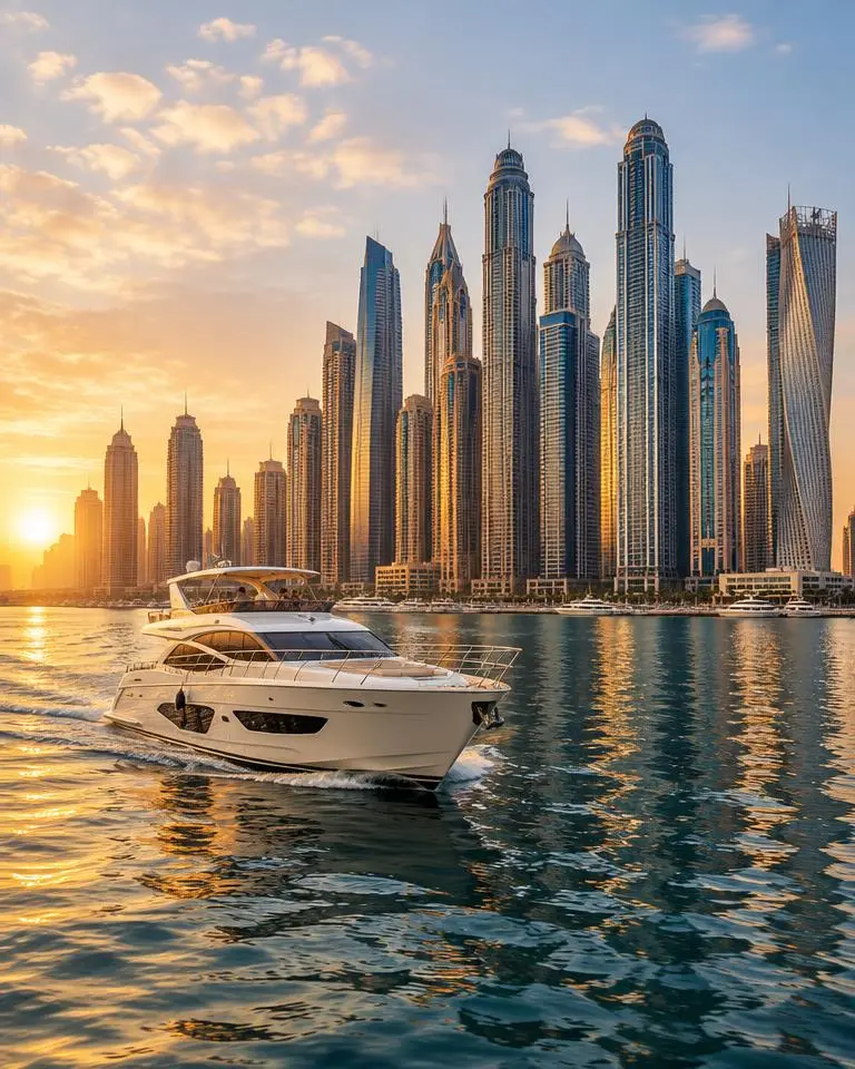 Boat and sailing travel in Dubai, UAE