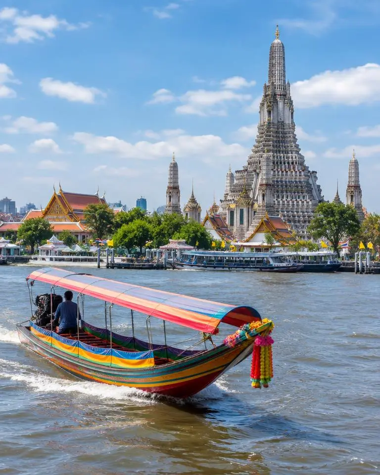 Boat and sailing travel in Bangkok, Thailand