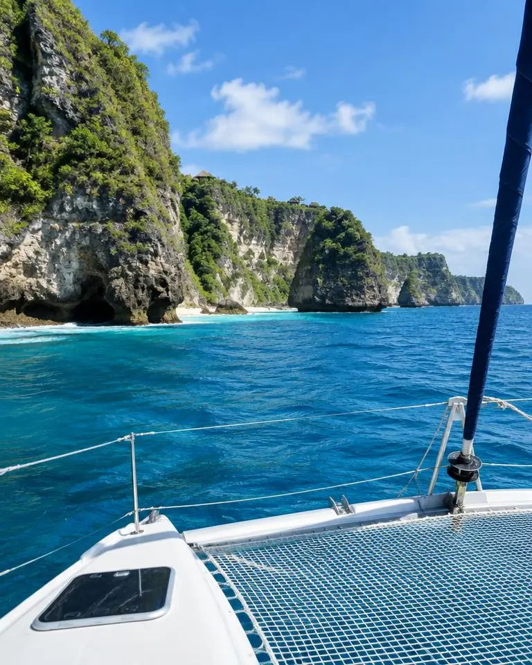 Boat and sailing travel in Bali, Indonesia
