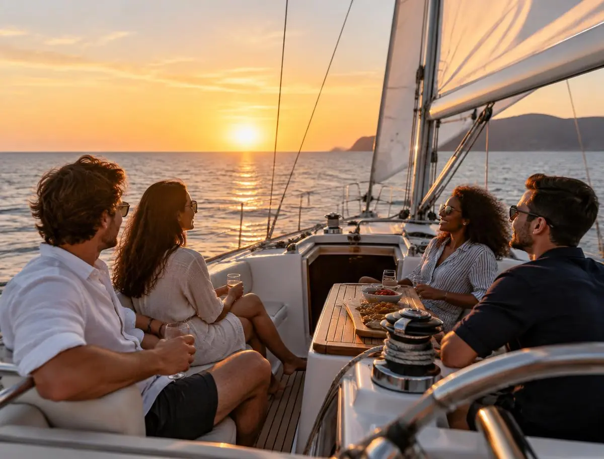 Sunset sailing