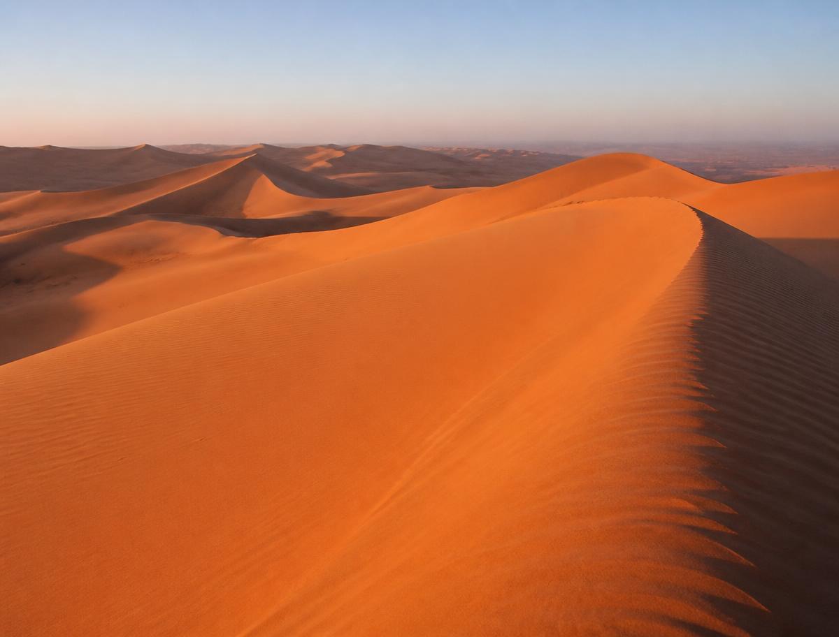 Camel ride destination near Wahiba Sands, Oman