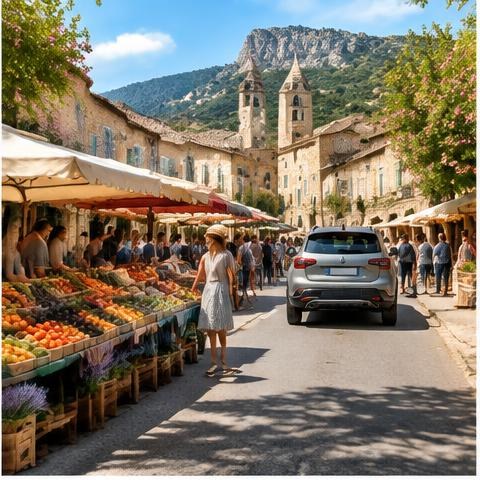 Provence market route