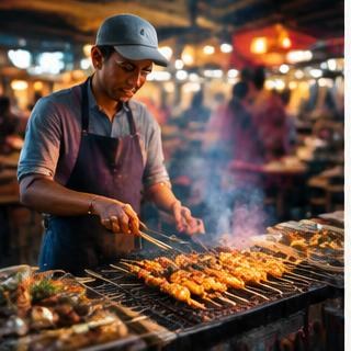 Street-food cooking