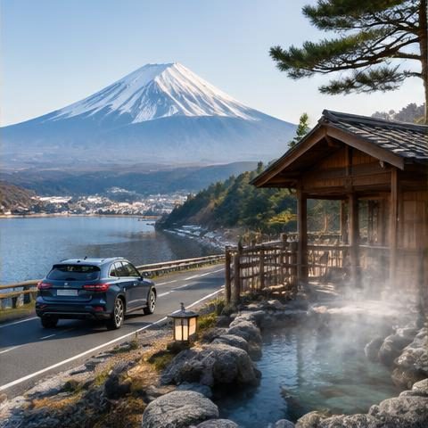 Japanese onsen country