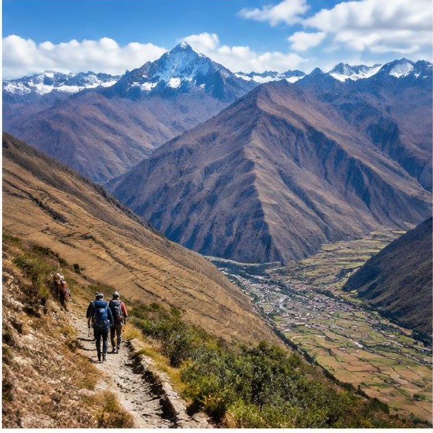 Hiking travel in Peru / Andes, Peru