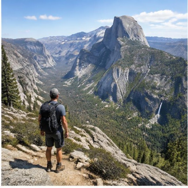 Hiking travel in U.S. National Parks, USA
