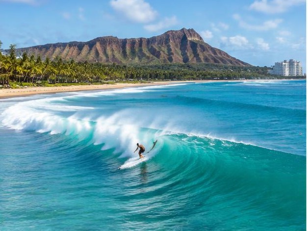 Surf travel in Oahu, Hawaii, USA